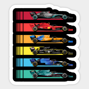 Formula Racing Cars Sticker